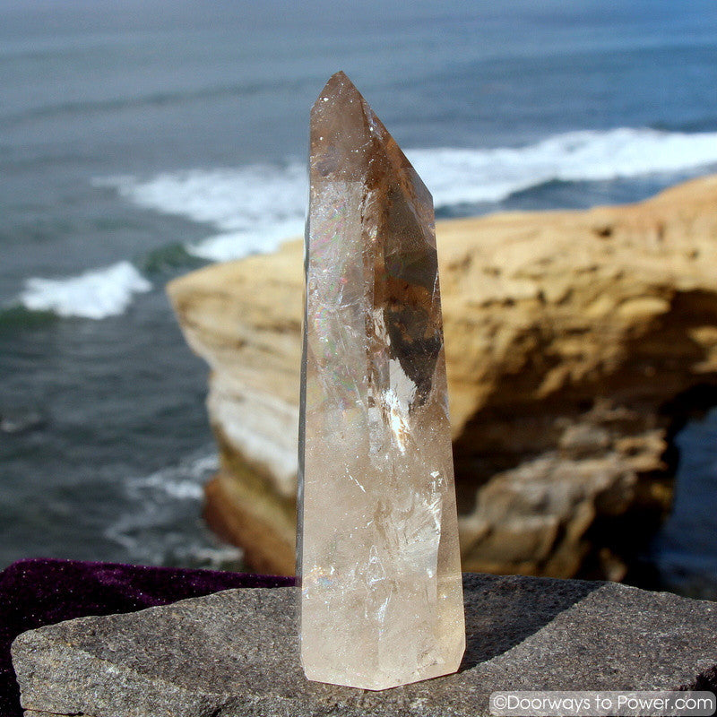 Beautiful 5.5" John of God Citrine Casa Master Crystal with Dow, Devic Temple & More