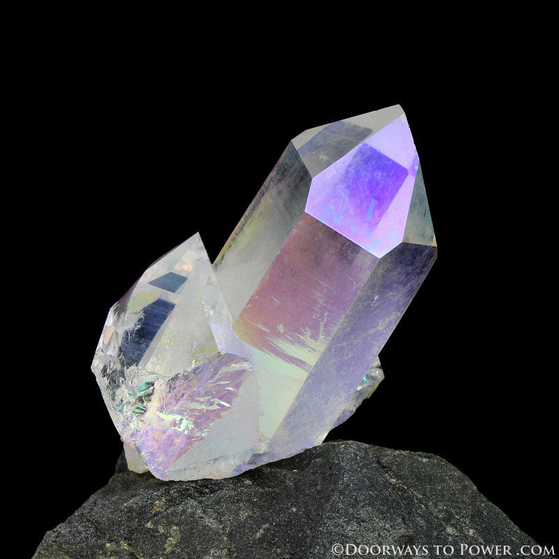 Angel Aura Quartz Master Record keeper Crystal "Lifted by Angel Wings"