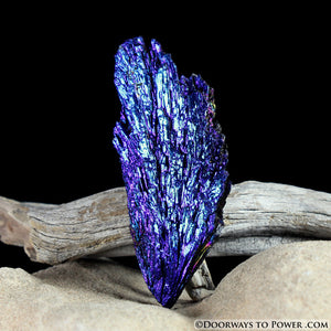 Magical Black Kyanite Peacock Aura Crystal *