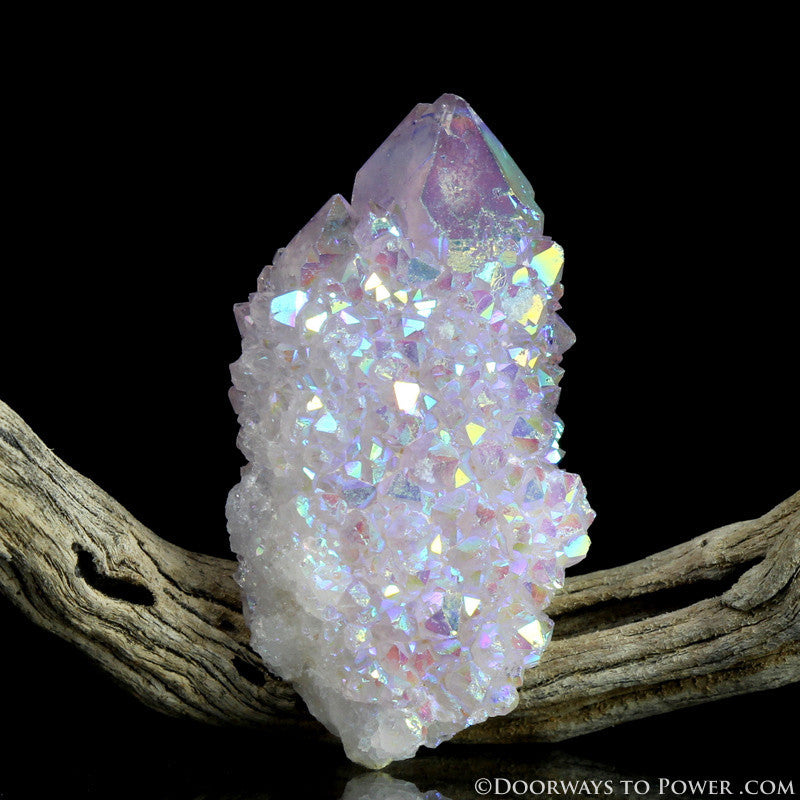 Angel Aura Druzy Spirit Quartz Twin Crystal Cluster