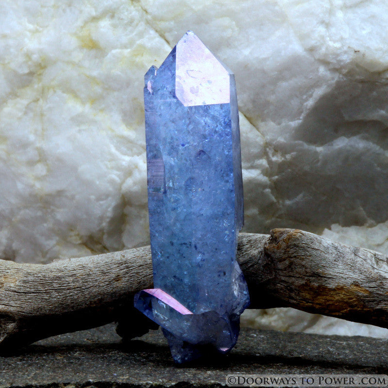 Tanzan Indigo Aura Twin Crystal