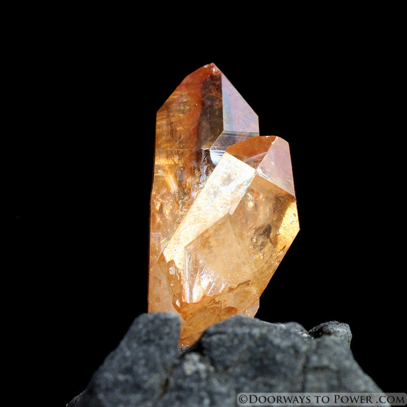 Tangerine Aura Imperial Gold Starbrary Crystal