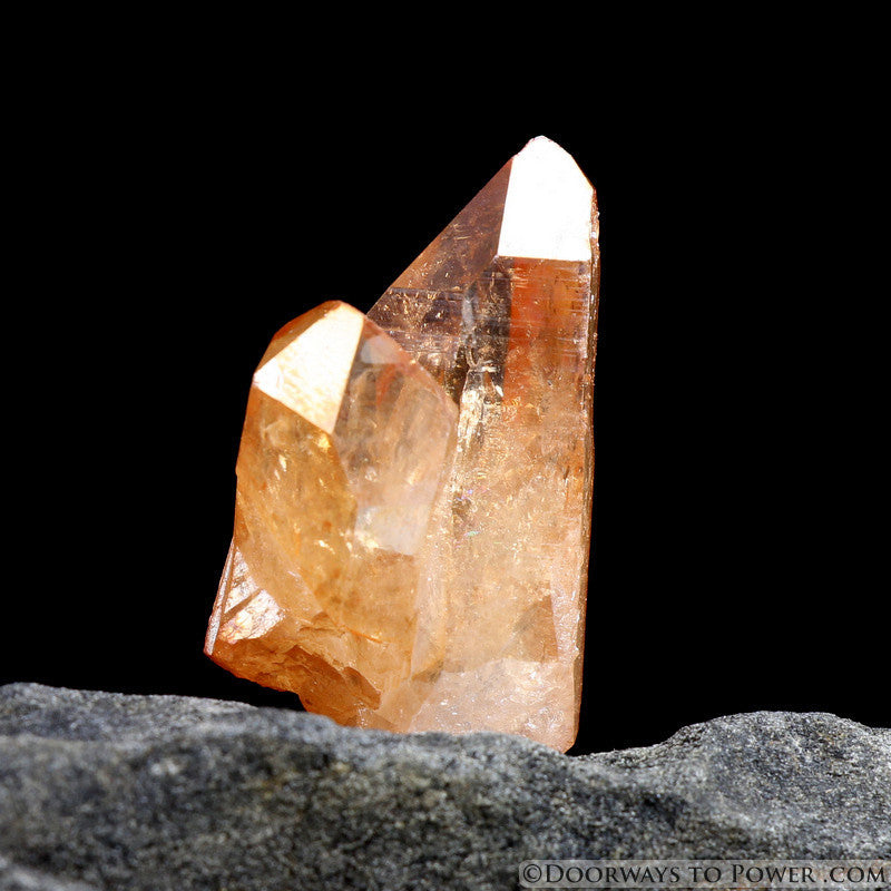 Tangerine Aura Imperial Gold Starbrary Crystal