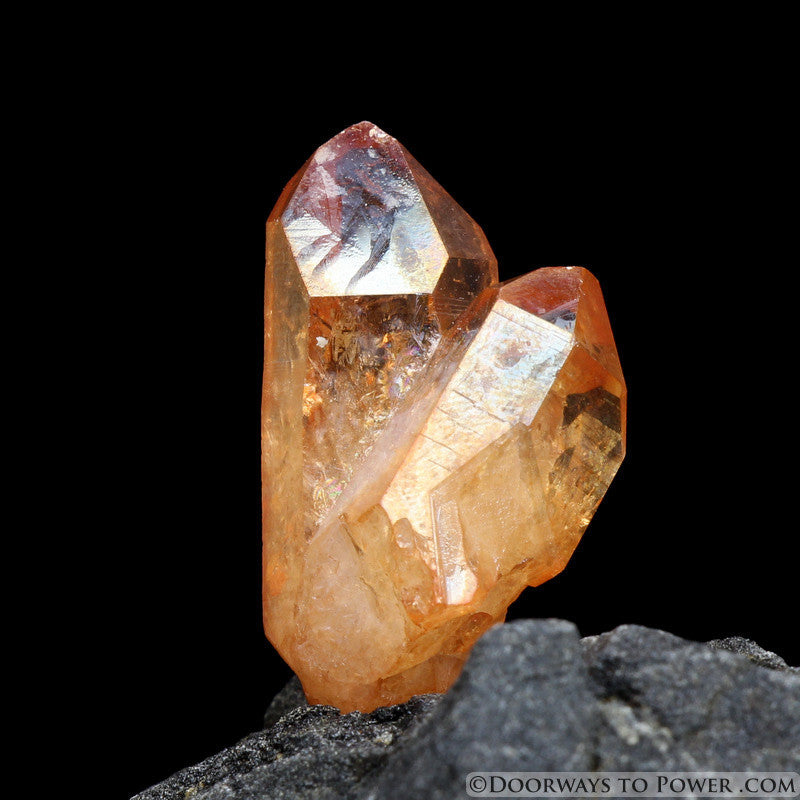 Tangerine Aura Imperial Gold Starbrary Crystal