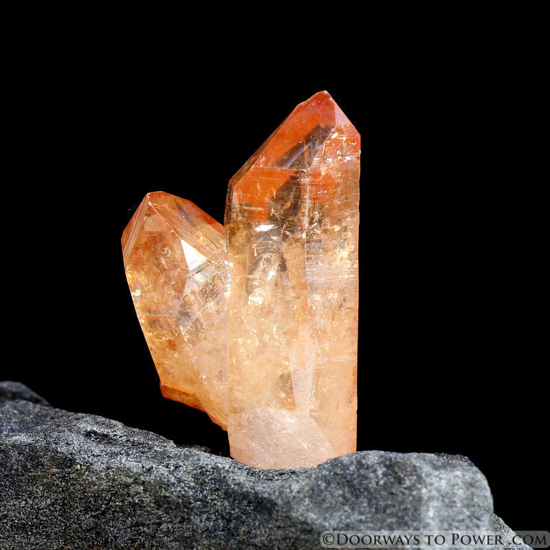 Tangerine Aura Imperial Gold Starbrary Crystal