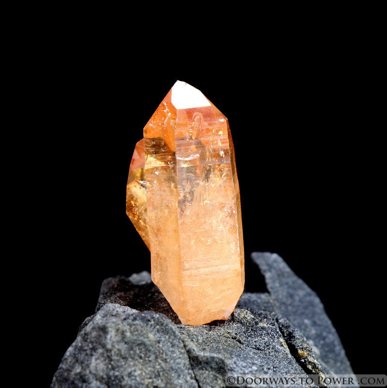 Tangerine Aura Imperial Gold Starbrary Crystal