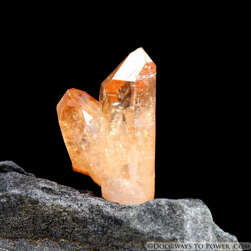 Tangerine Aura Imperial Gold Starbrary Crystal