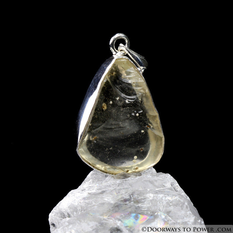 Libyan Desert Glass Gold Tektite Pendant