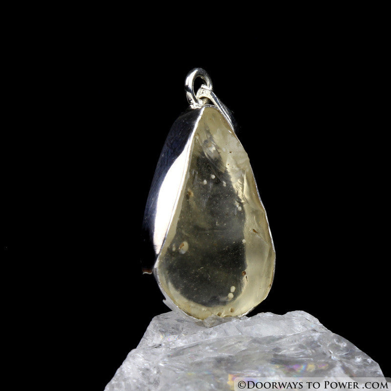 Libyan Desert Glass Gold Tektite Pendant