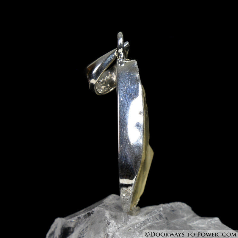 Libyan Desert Glass Gold Tektite Pendant