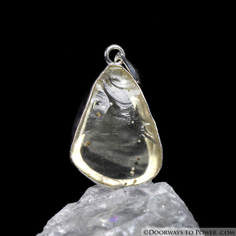 Libyan Desert Glass Gold Tektite Pendant