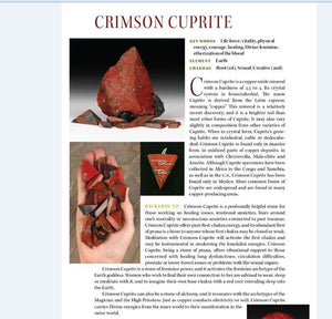 Crimson Cuprite Crystal Pendant .925 SS