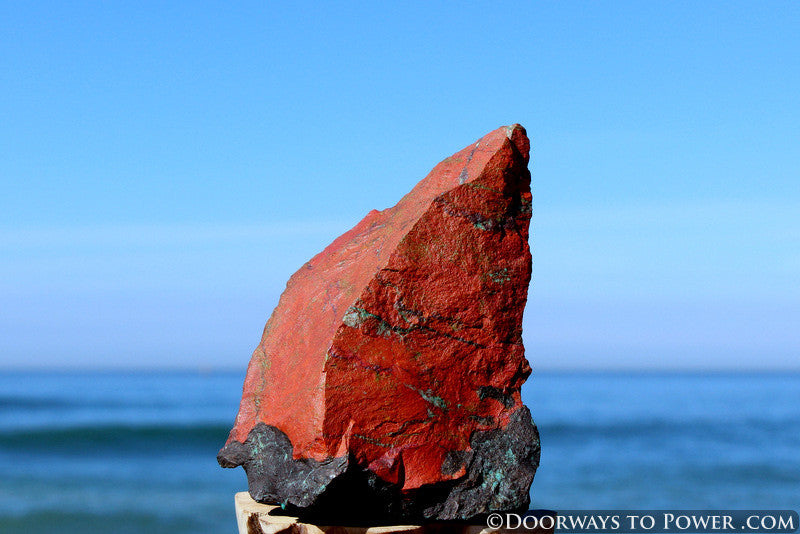 Crimson Cuprite Altar Stone * Featured in Stones of New Consciousness Book