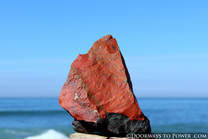 Crimson Cuprite Altar Stone * Featured in Stones of New Consciousness Book
