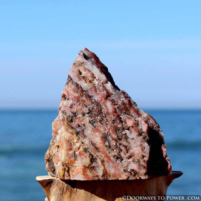 Cinnazez Azeztulite Triangle Altar Stone 3.25" Azozeo Activated