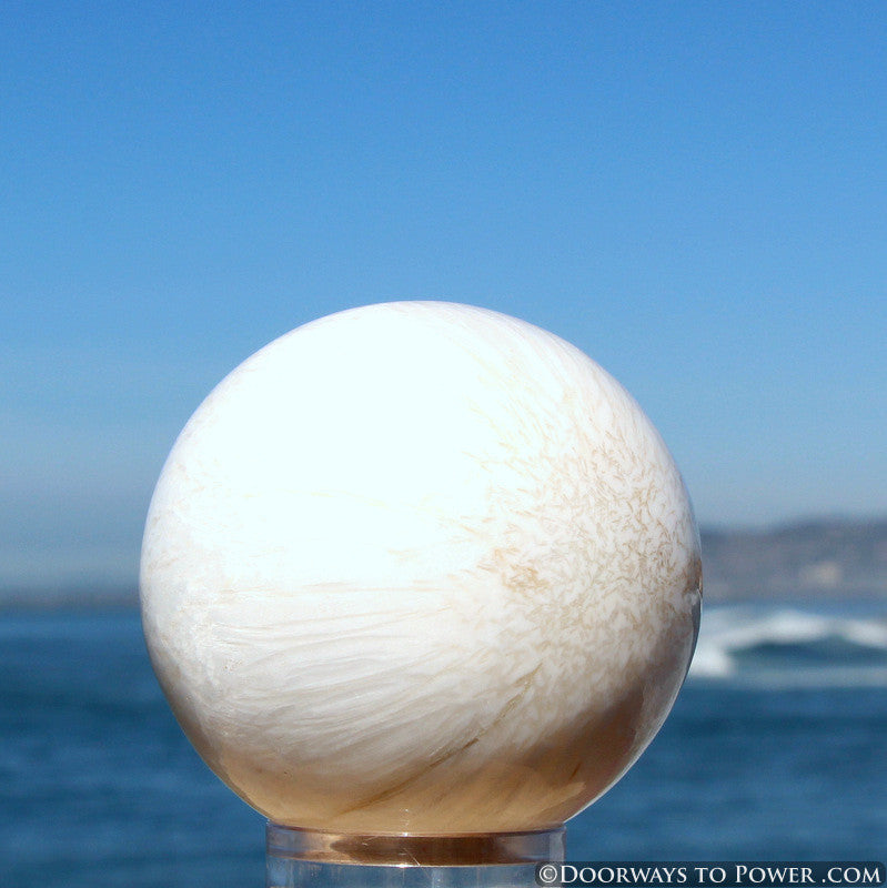 Rare Scolecite Synergy 12 Stone Crystal Sphere A +++ Top Quality