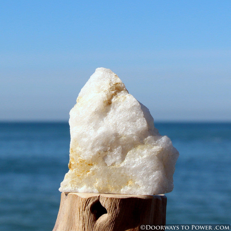 2.7" Original White Azeztulite Synergy 12 Altar Stone