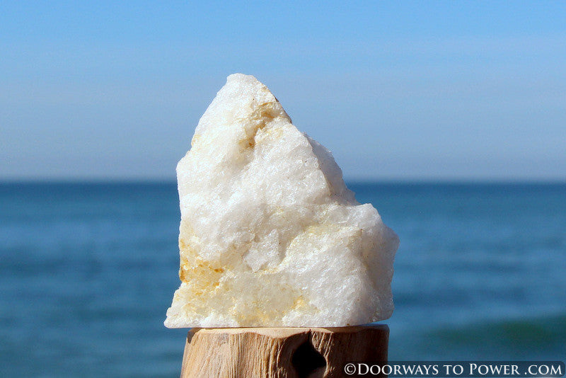 2.7" Original White Azeztulite Synergy 12 Altar Stone