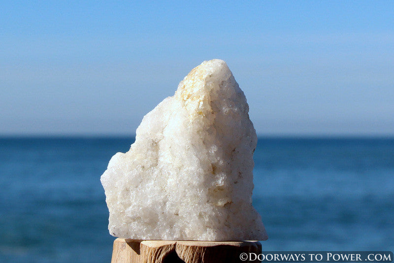 2.7" Original White Azeztulite Synergy 12 Altar Stone