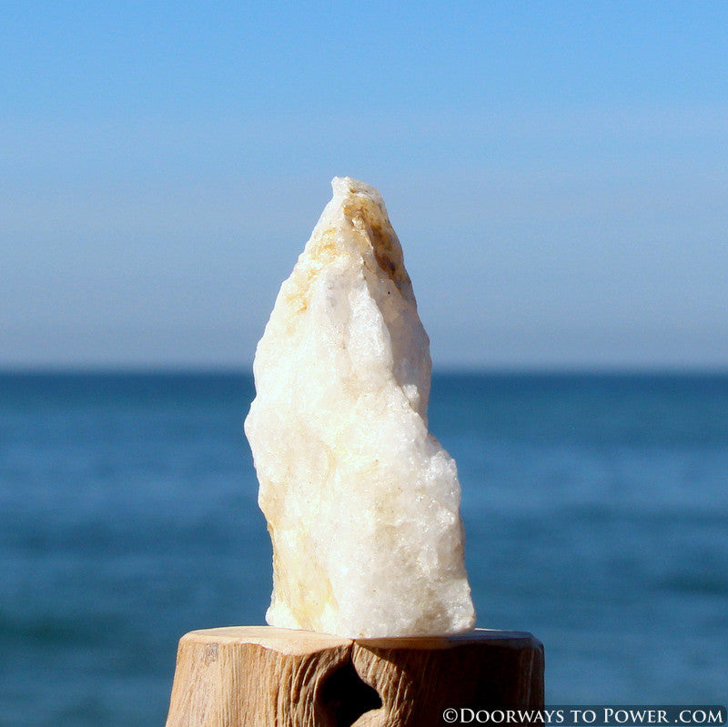 2.7" Original White Azeztulite Synergy 12 Altar Stone