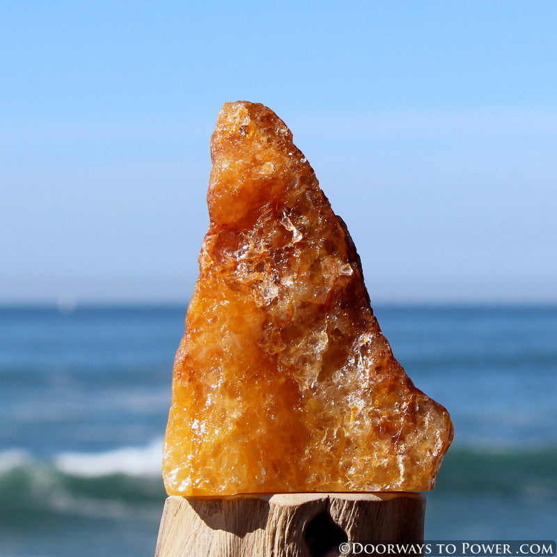 Amazing Himalaya Red Gold Azeztulite Altar Stone