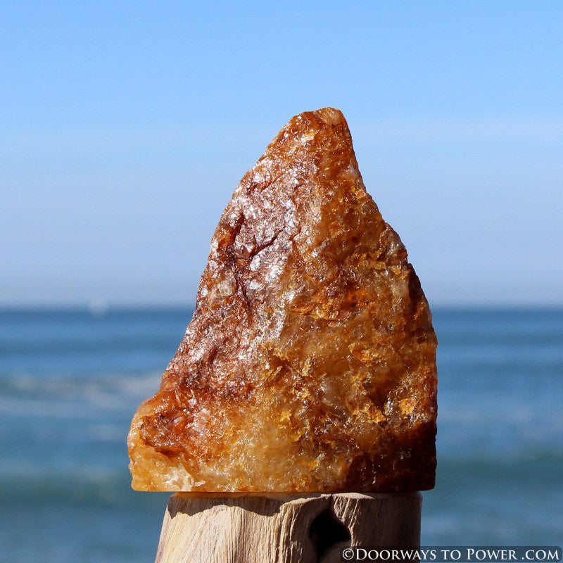 Amazing Himalaya Red Gold Azeztulite Altar Stone