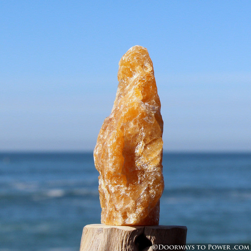 Himalaya Red Gold Azeztulite Altar Stone 3.67" Azozeo Activated