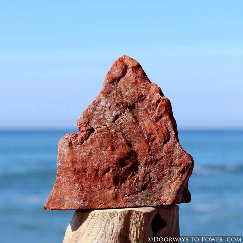 Rare Red Fire Azeztulite Altar Stone "Power & Passion"
