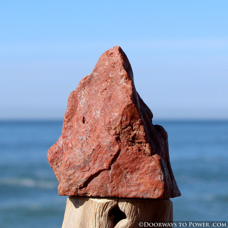 Rare Red Fire Azeztulite Altar Stone "Power & Passion"