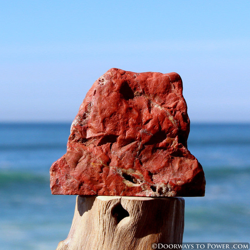Red Fire Azeztulite Altar Stone  "Alchemical Transformation"