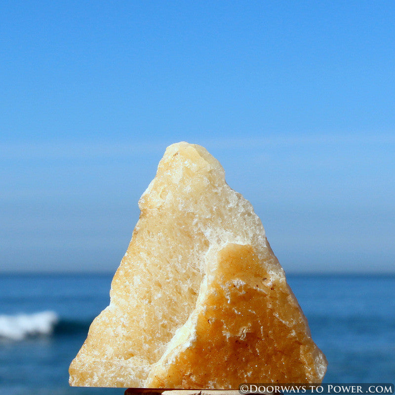 Satyaloka Yellow Azeztulite Altar Stone "Consciousness Expansion"
