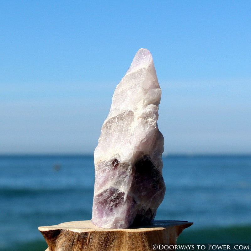 Amazez Altar Stone Amethyst Azeztulite Crystal 4"