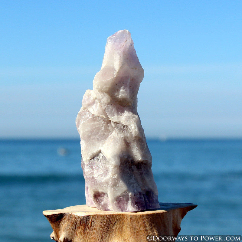 Amazez Altar Stone Amethyst Azeztulite Crystal 4"