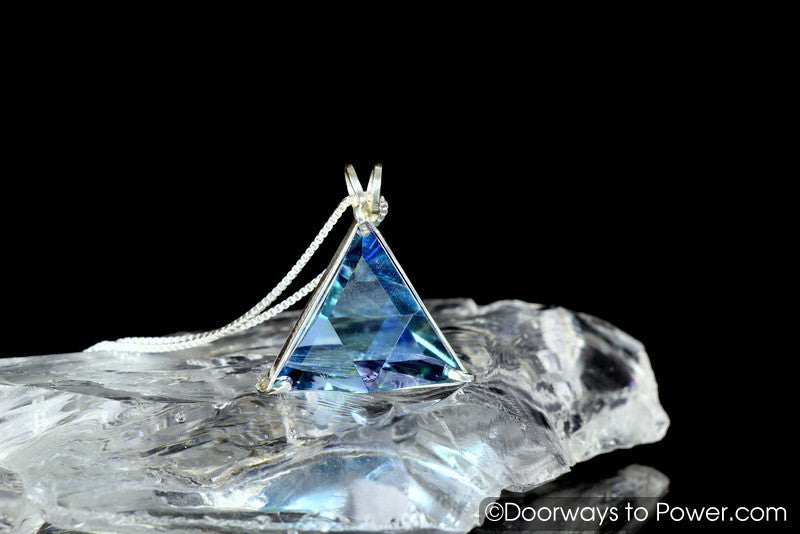 Aqua Aura Star of David Pendant  14k Celia Special Order