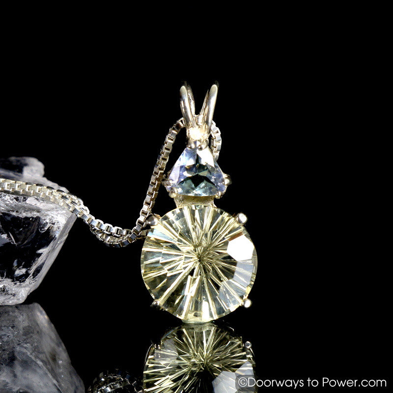 Golden Labradorite & Tanzanite Super Nova Pendant  "BRILLIANCE"