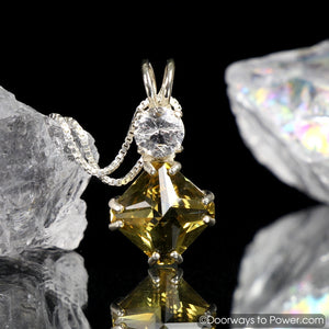 Citrine & Phenacite Mini Magician Stone Pendant