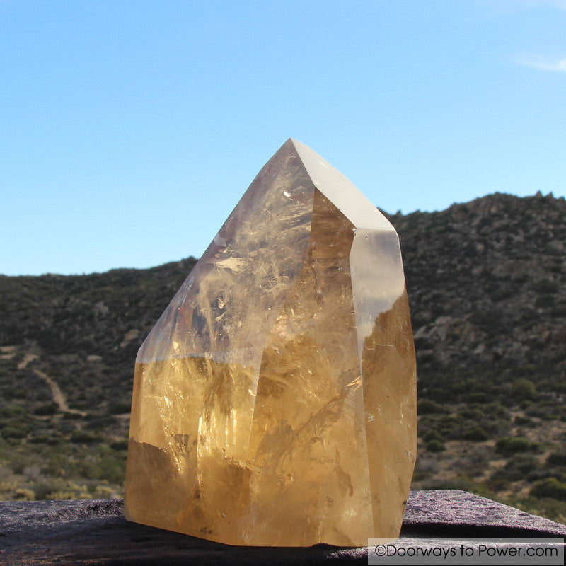 John of God Quartz Citrine Casa Crystal Point