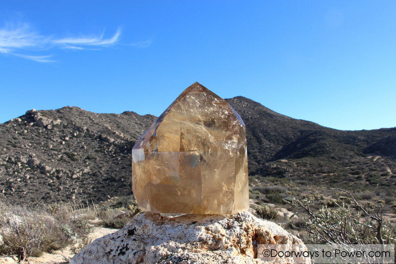 John of God Quartz Citrine Casa Crystal Point