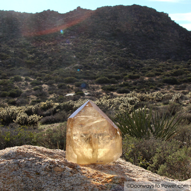 John of God Quartz Citrine Casa Crystal Point