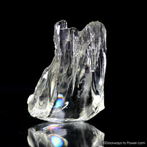 Elder Clear Monatomic Andara Crystal w/ Rainbow Light
