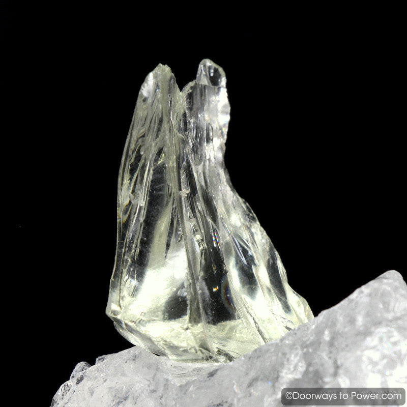 Elder Clear Monatomic Andara Crystal w/ Rainbow Light