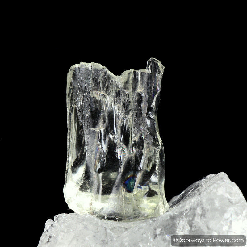 Elder Clear Monatomic Andara Crystal w/ Rainbow Light