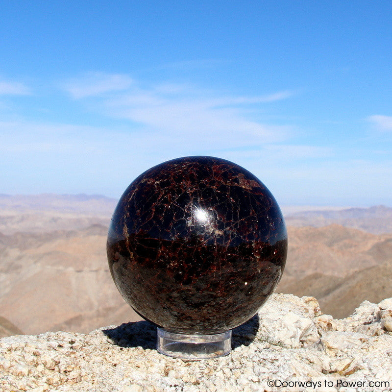 Almandine STAR GARNET Sphere 3.8" A++ "Collectors Quality"