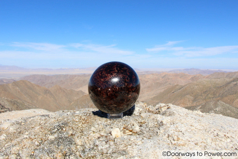 Almandine STAR GARNET Sphere 3.8" A++ "Collectors Quality"