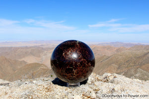 Almandine STAR GARNET Sphere 3.8" A++ "Collectors Quality"