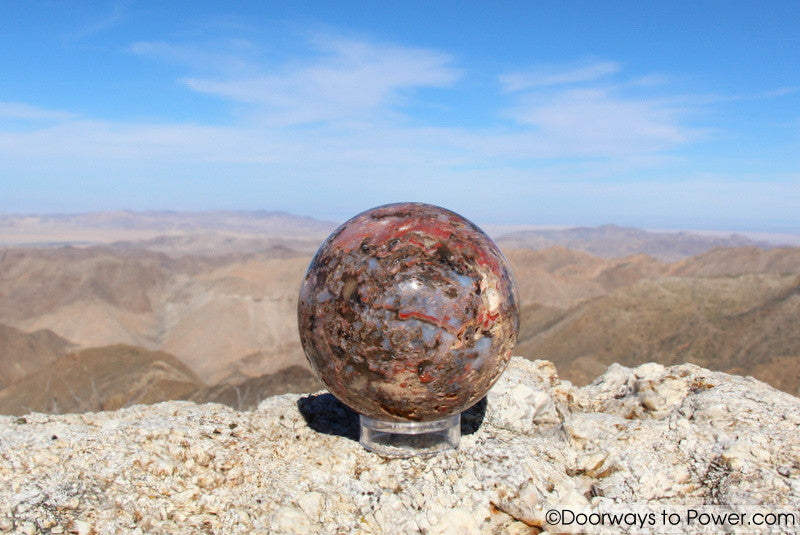 Cinnazez Azeztulite Gemstone Sphere 3.5" XL Azozeo Activated