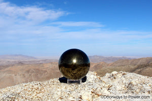 Pyrite Polished Crystal Sphere "Power & Manifestation"