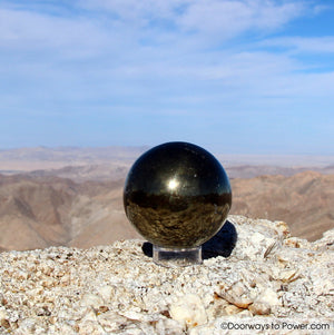 Pyrite Polished Crystal Sphere "Power & Manifestation"