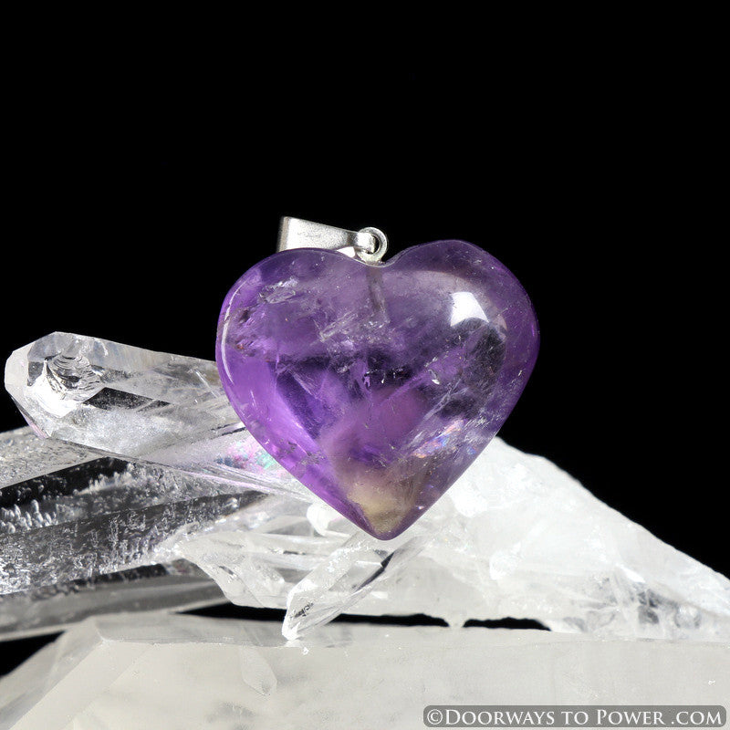 John of God Casa Crystal Heart Pendant