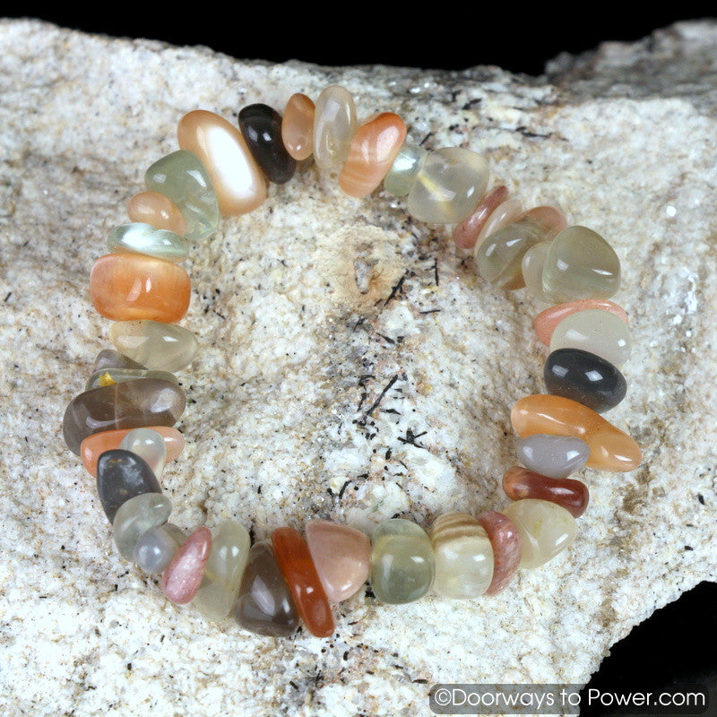 Amazing Tumbled Moonstone Energy Bracelet